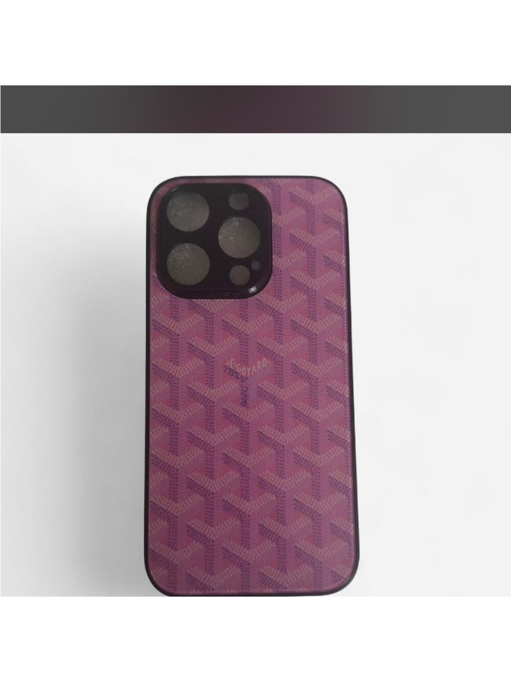 Purple Patterned iPhone 15 pro Case